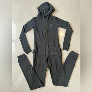 Onepiece XS Black Jumpsuit Zipper Hoodie Onsie Norwegian